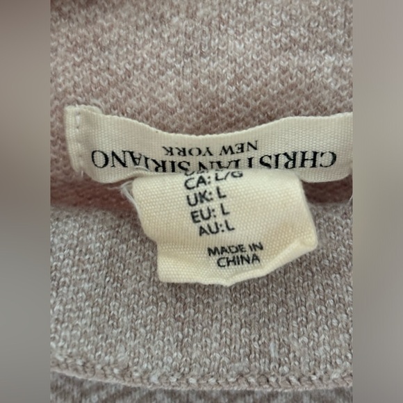 Christian Siriano Light brown collared sweater - Picture 2 of 2